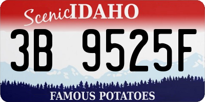 ID license plate 3B9525F