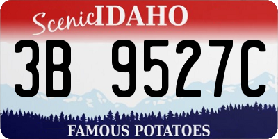 ID license plate 3B9527C