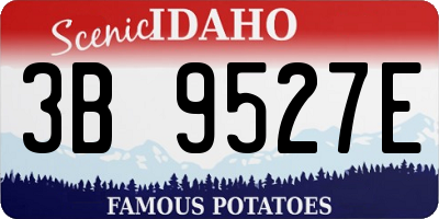 ID license plate 3B9527E