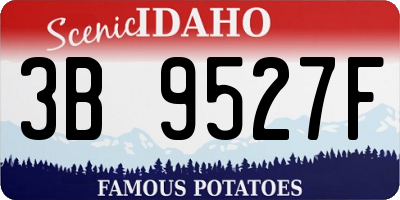 ID license plate 3B9527F