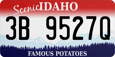 ID license plate 3B9527Q