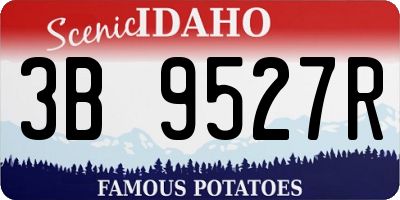 ID license plate 3B9527R