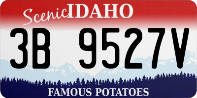 ID license plate 3B9527V