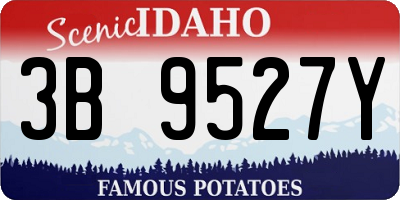 ID license plate 3B9527Y