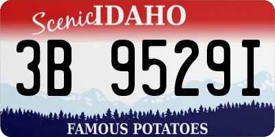 ID license plate 3B9529I