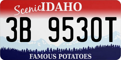ID license plate 3B9530T