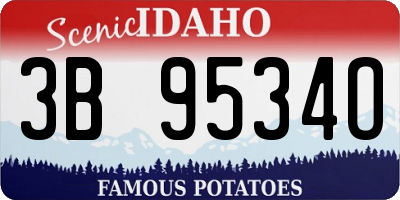 ID license plate 3B9534O