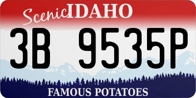 ID license plate 3B9535P