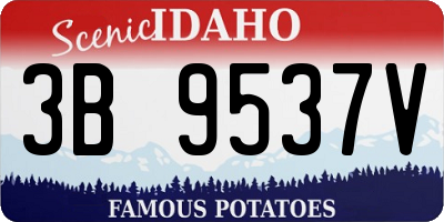 ID license plate 3B9537V