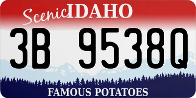 ID license plate 3B9538Q