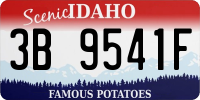 ID license plate 3B9541F