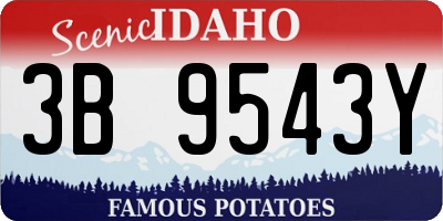 ID license plate 3B9543Y
