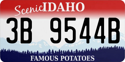 ID license plate 3B9544B