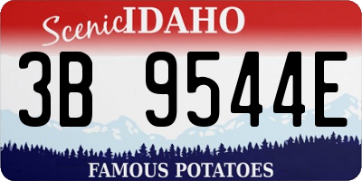 ID license plate 3B9544E