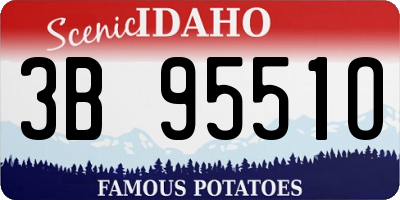 ID license plate 3B9551O