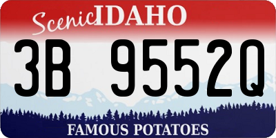 ID license plate 3B9552Q