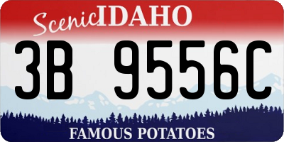 ID license plate 3B9556C