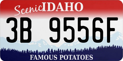 ID license plate 3B9556F