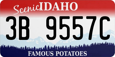 ID license plate 3B9557C