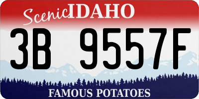 ID license plate 3B9557F