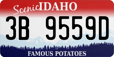 ID license plate 3B9559D