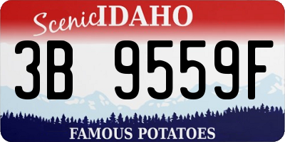 ID license plate 3B9559F