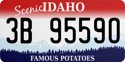 ID license plate 3B9559O