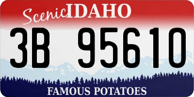 ID license plate 3B9561O