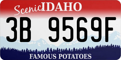 ID license plate 3B9569F
