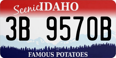ID license plate 3B9570B