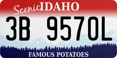ID license plate 3B9570L