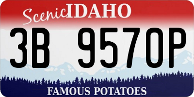 ID license plate 3B9570P