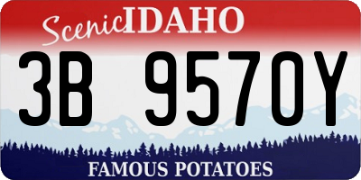 ID license plate 3B9570Y