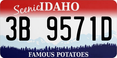 ID license plate 3B9571D