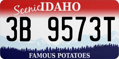 ID license plate 3B9573T