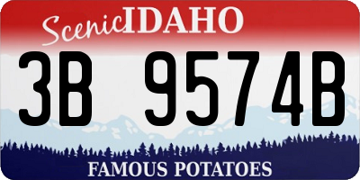 ID license plate 3B9574B