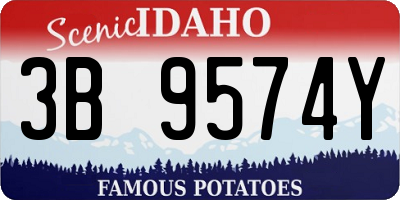 ID license plate 3B9574Y