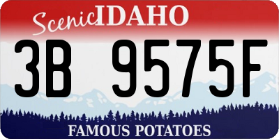 ID license plate 3B9575F