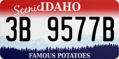 ID license plate 3B9577B