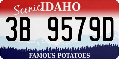 ID license plate 3B9579D