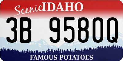 ID license plate 3B9580Q
