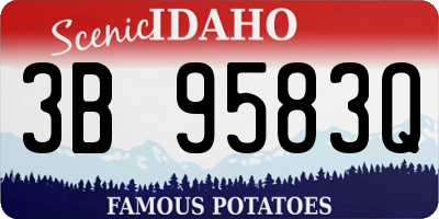 ID license plate 3B9583Q