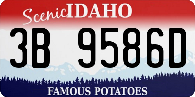 ID license plate 3B9586D