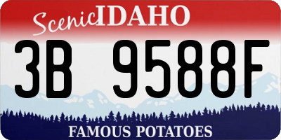 ID license plate 3B9588F