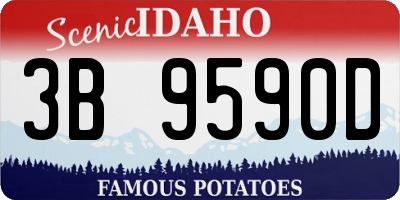 ID license plate 3B9590D