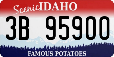 ID license plate 3B9590O