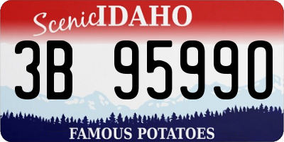 ID license plate 3B9599O