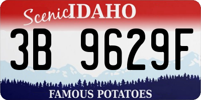 ID license plate 3B9629F
