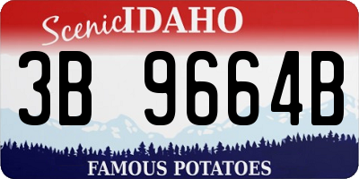 ID license plate 3B9664B