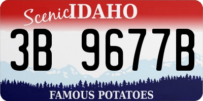 ID license plate 3B9677B